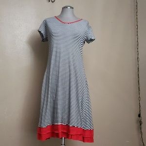 NWT Striped Black&White T-shirt Dress Large